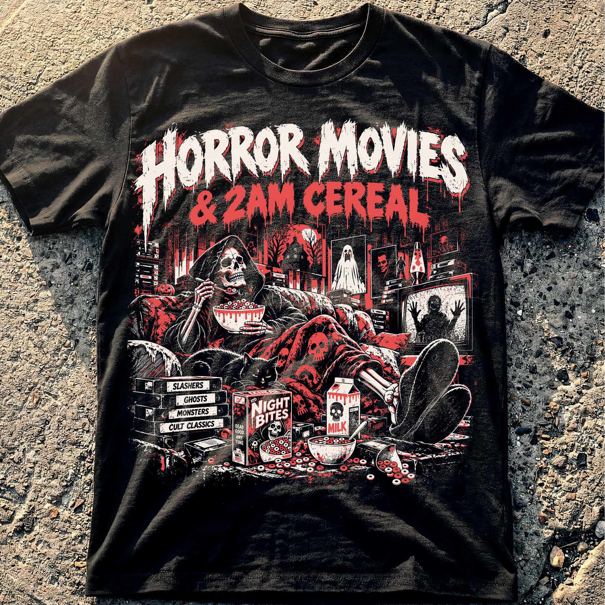 Horror Movies Cereal T-Shirt