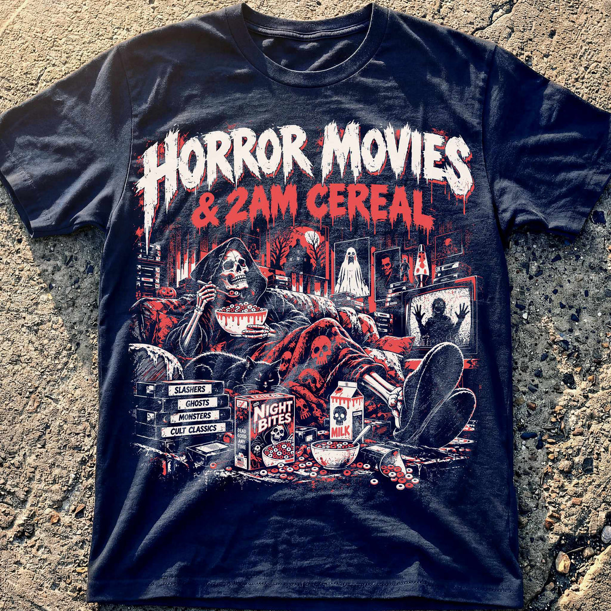 Horror Movies Cereal T-Shirt