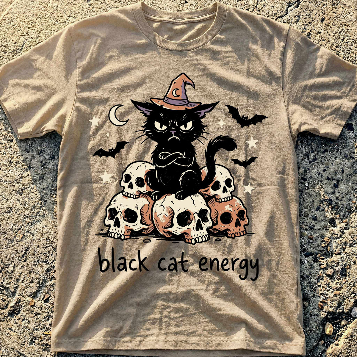 Black Cat Grump T-Shirt