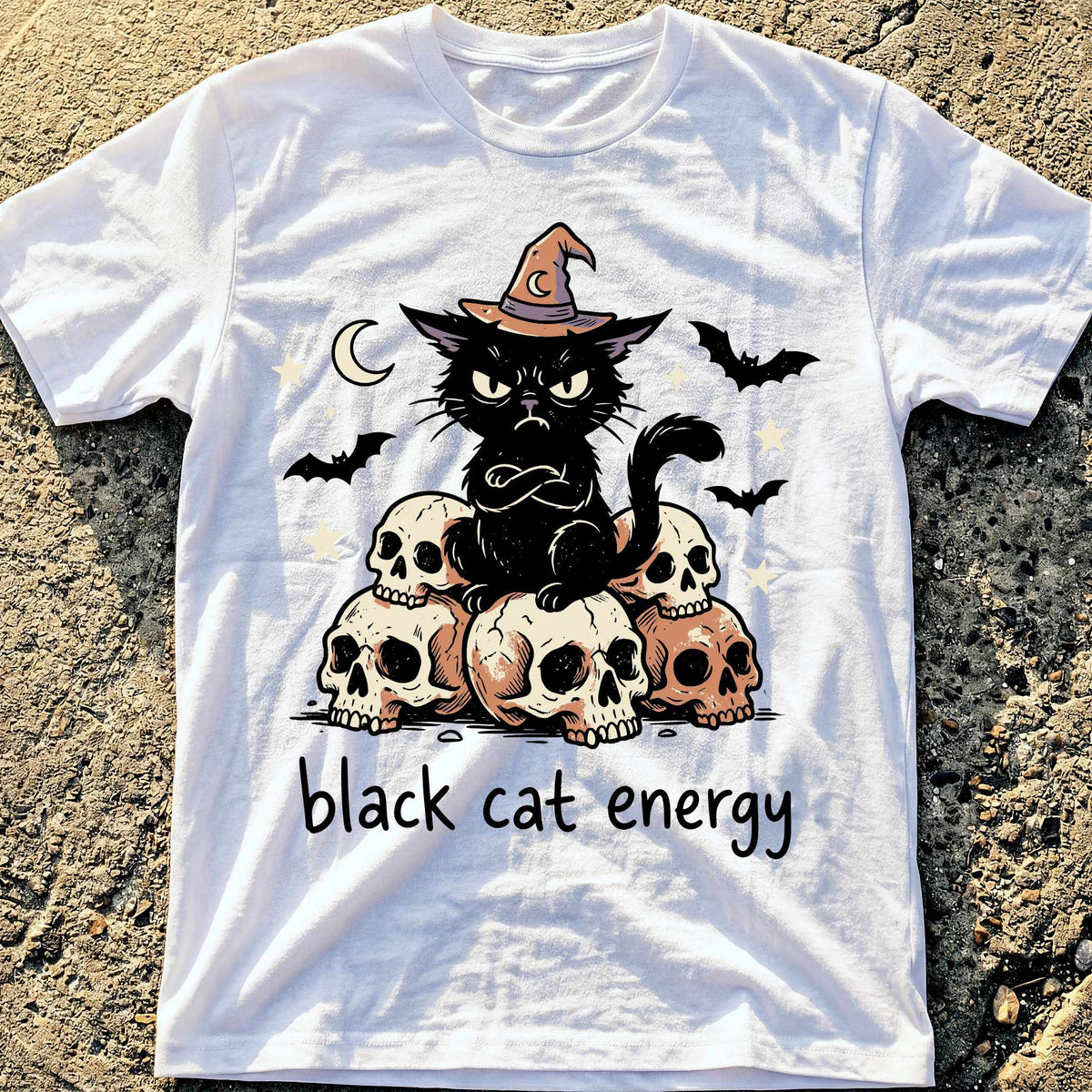 Black Cat Grump T-Shirt