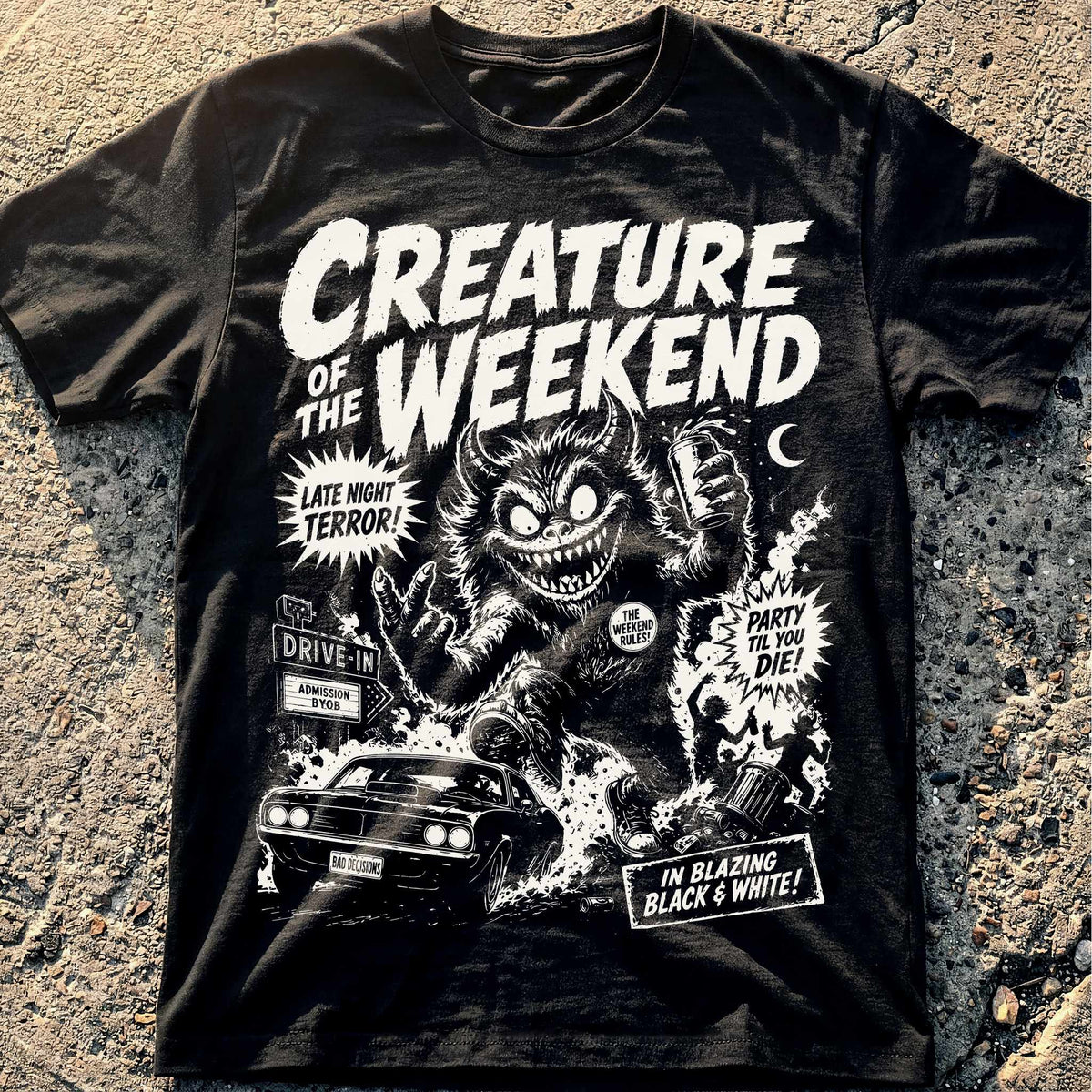 Creature Weekend Movie T-Shirt