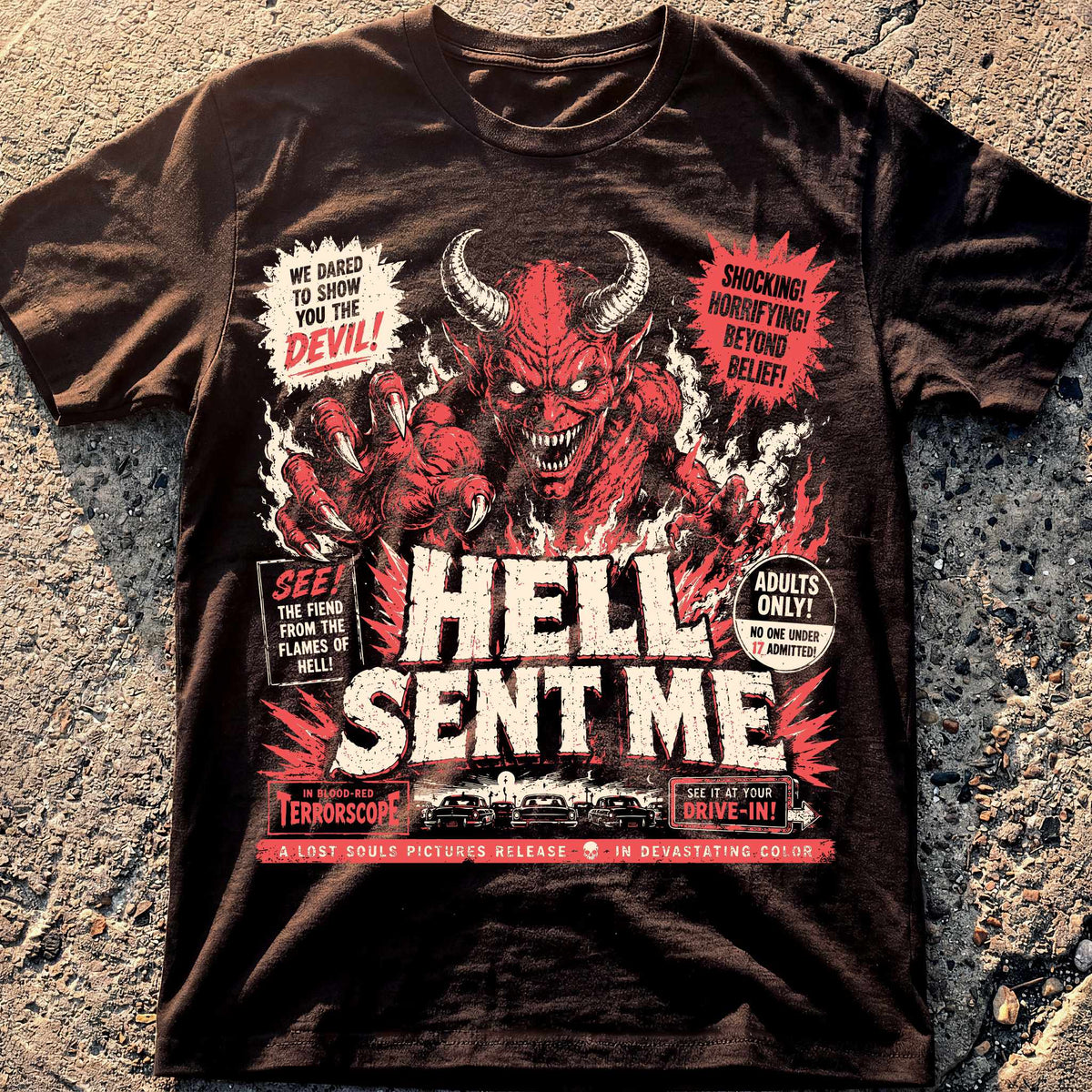 Hell Sent Me Movie T-Shirt