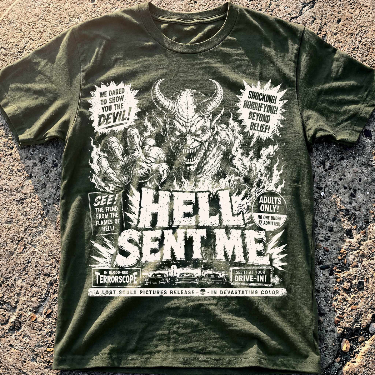 Hell Sent Me Movie T-Shirt
