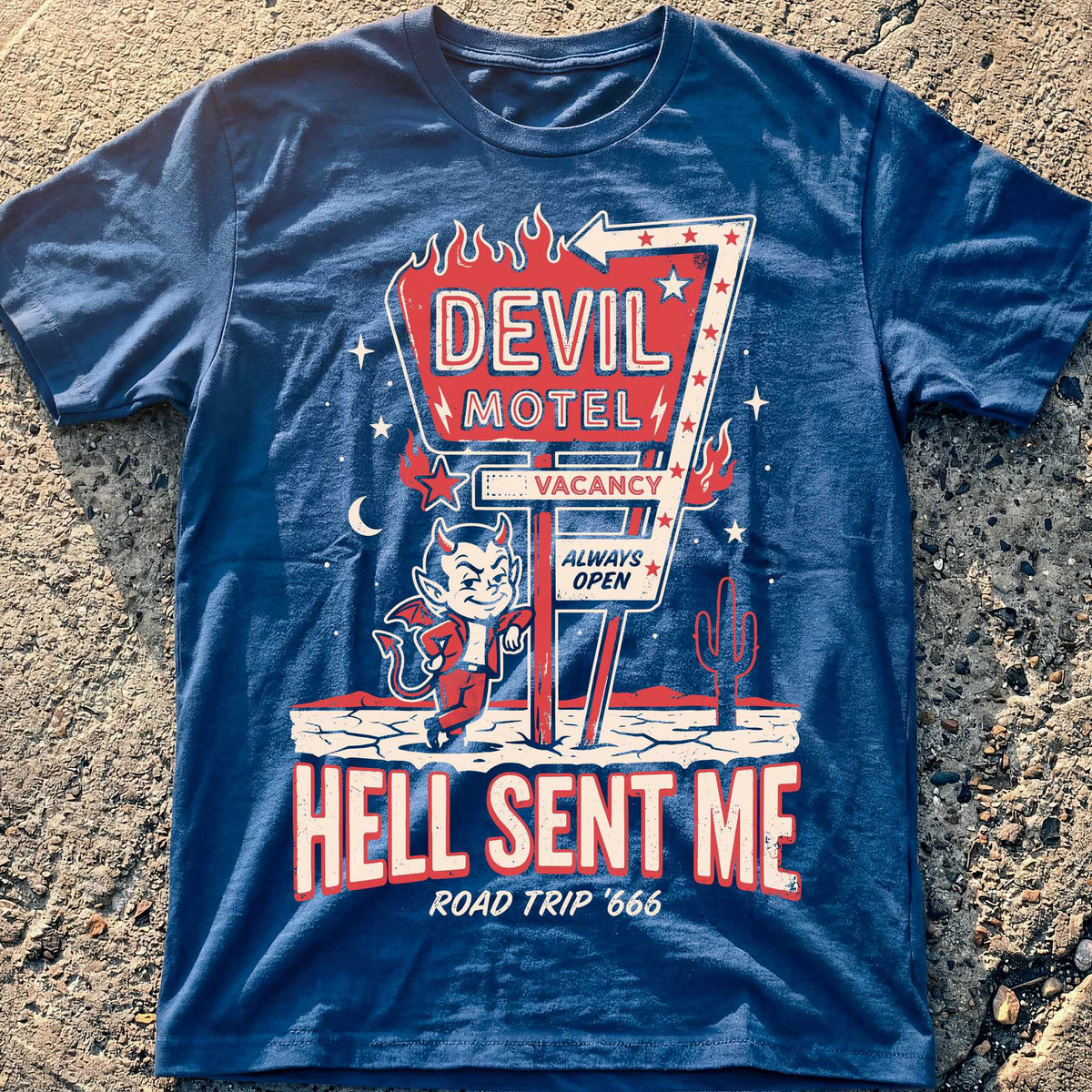 Hell Sent Me Retro T-Shirt
