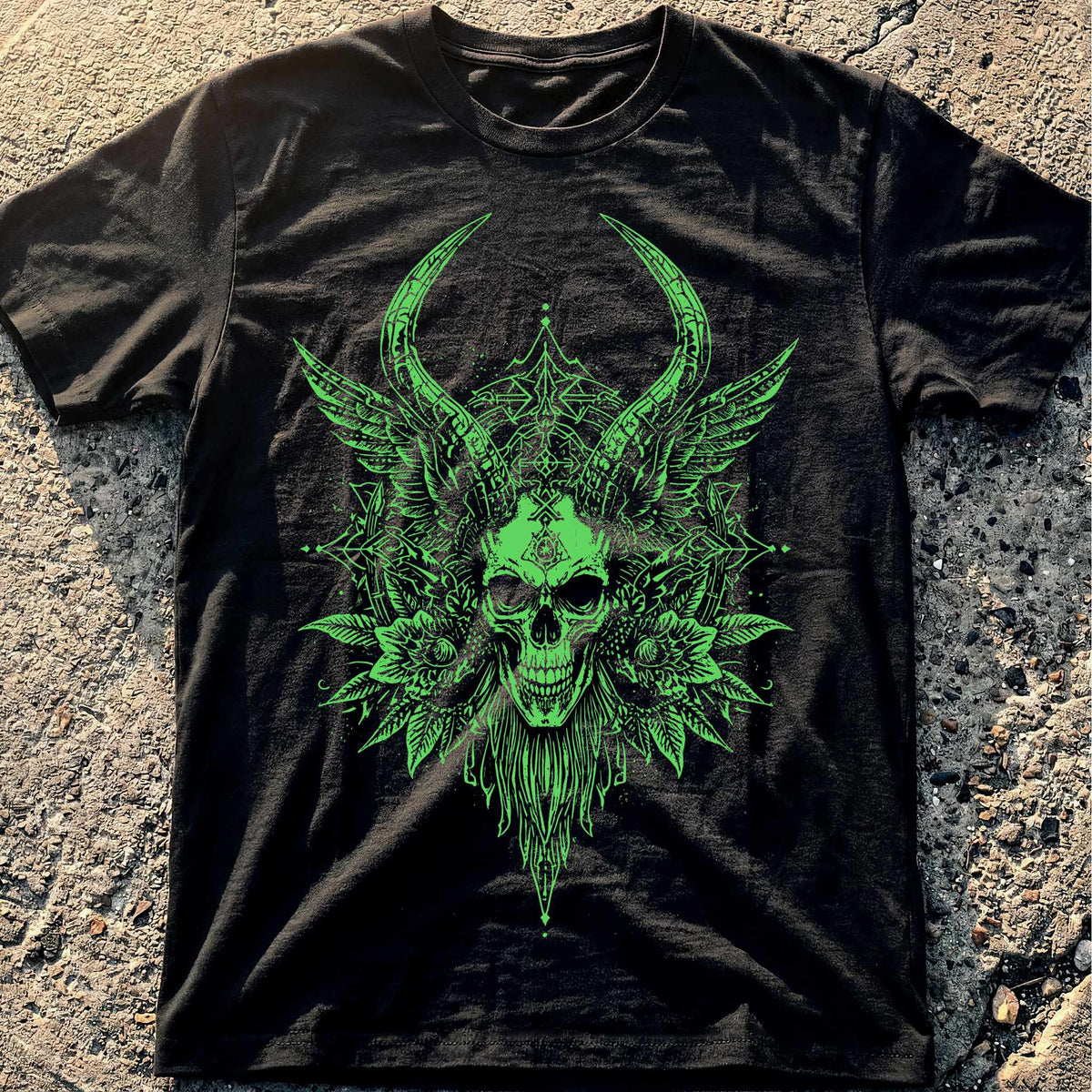 Horned Skull Demon T-Shirt
