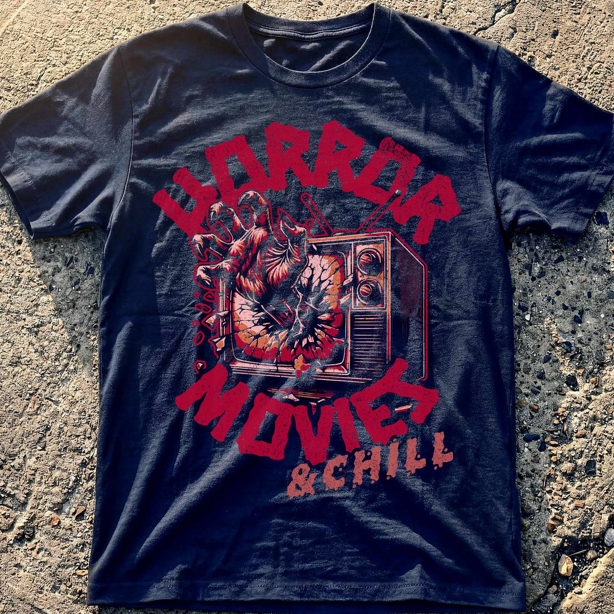 Horror Movies & Chill TV T-Shirt