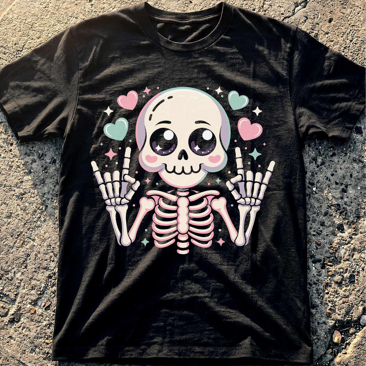 Kawaii Skeleton T-Shirt