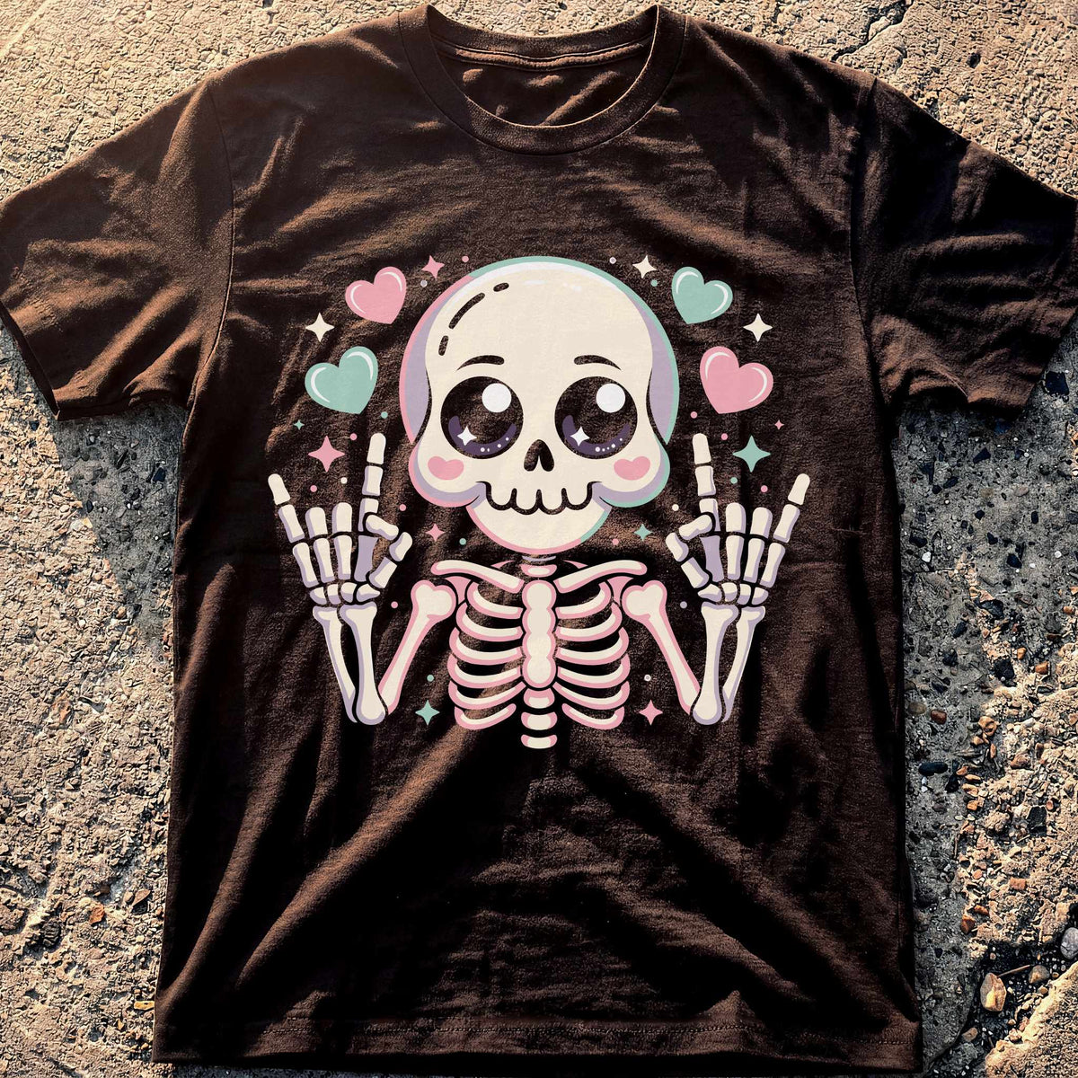 Kawaii Skeleton T-Shirt