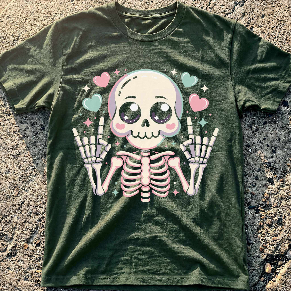 Kawaii Skeleton T-Shirt