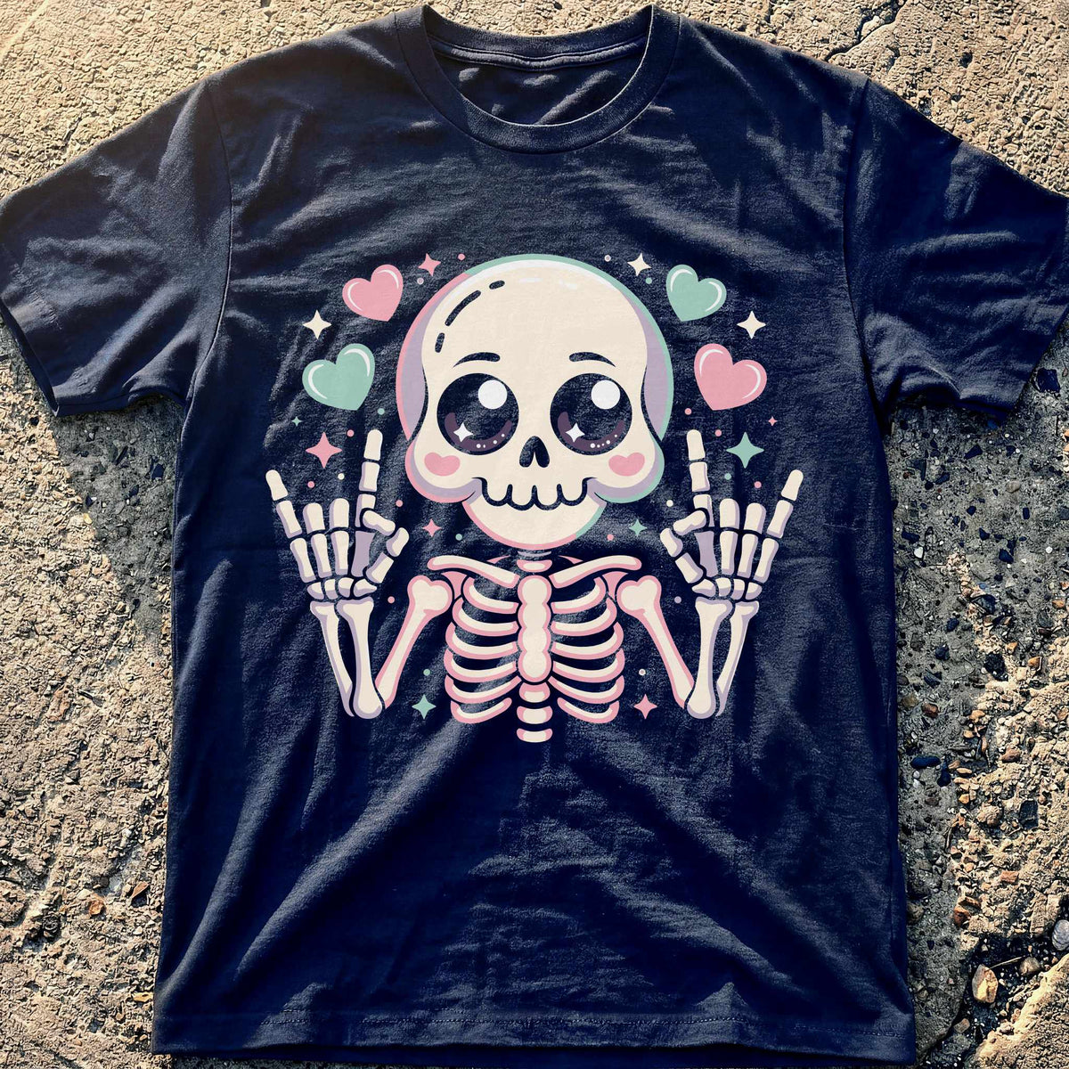 Kawaii Skeleton T-Shirt
