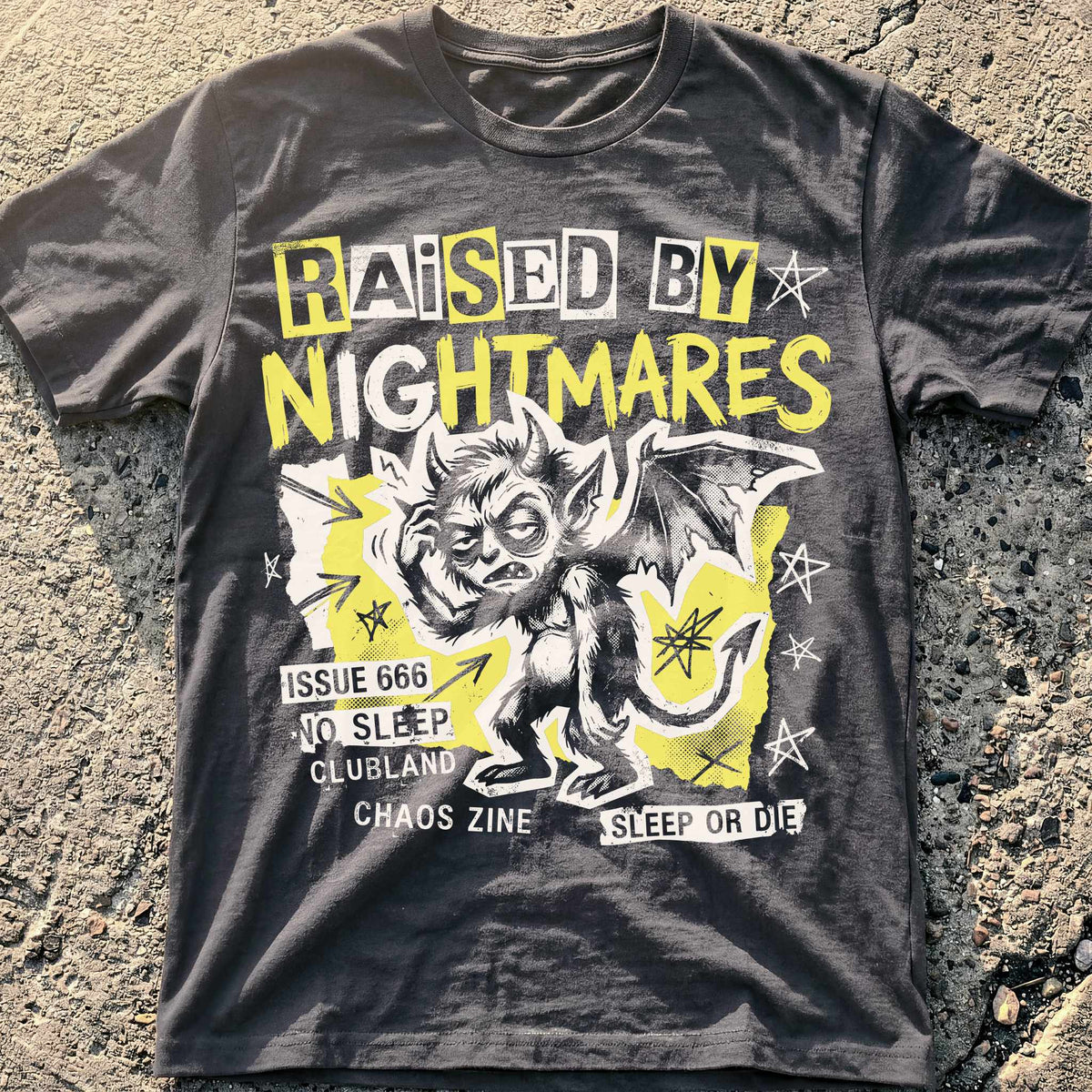 Raised By Nightmares Punk T-Shirt