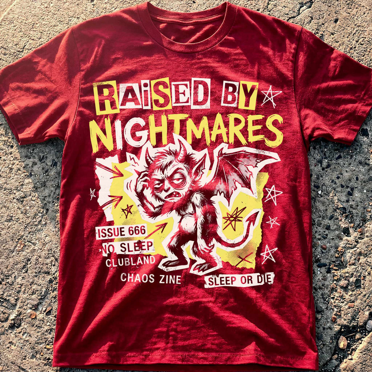 Raised By Nightmares Punk T-Shirt