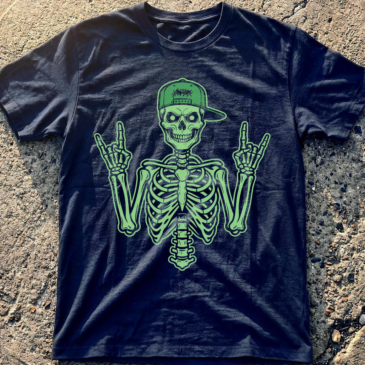 Skeleton Devil Hands T-Shirt